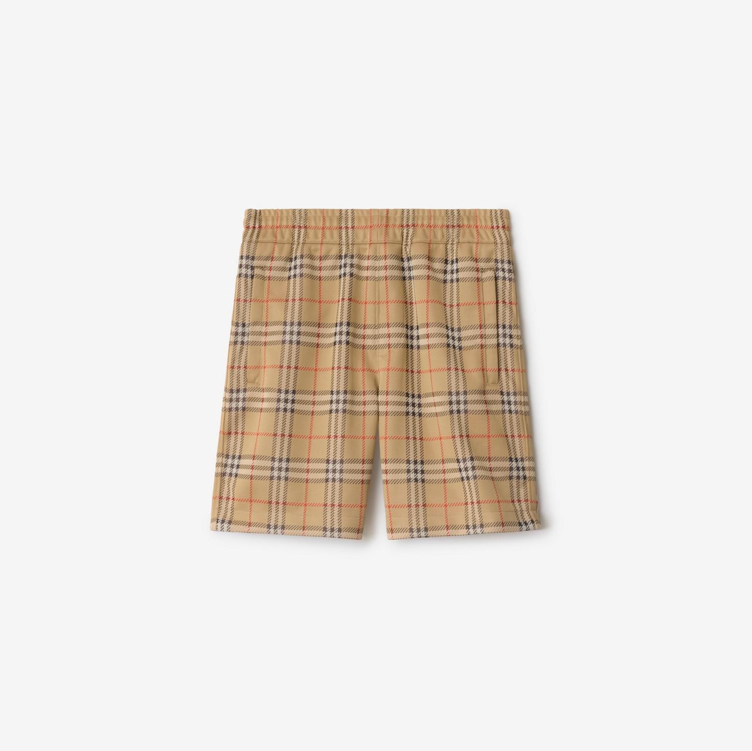 Check Jersey Shorts by BURBERRY