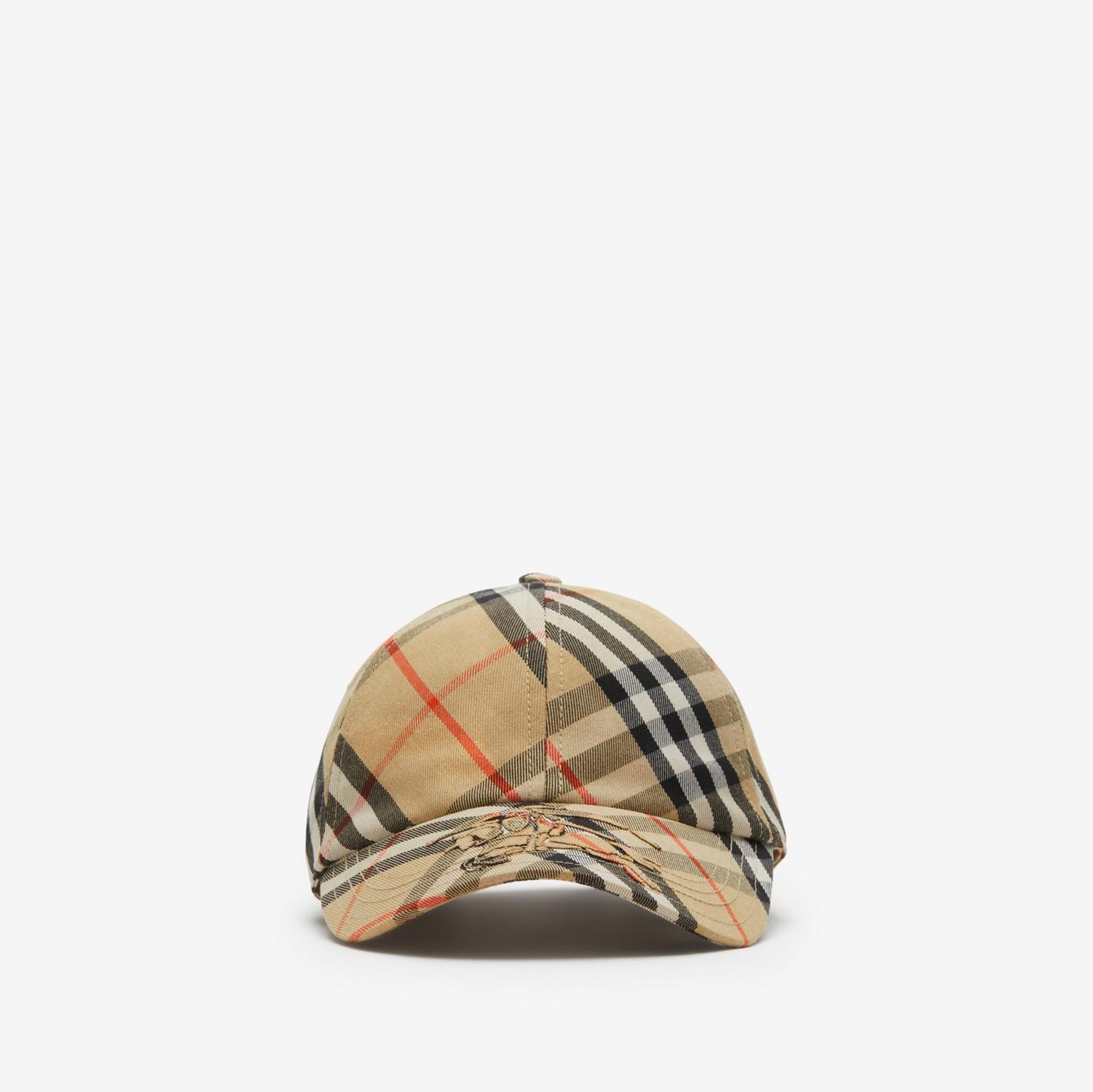 Check Knight Baseball Cap by BURBERRY