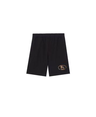 Check Knight Stamp Cotton Shorts by BURBERRY