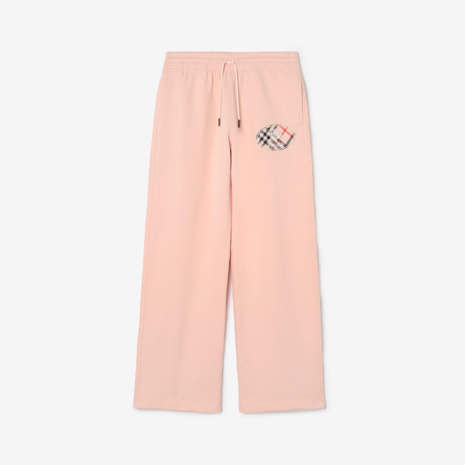 Check Knight Stamp Cotton Track Pants by BURBERRY