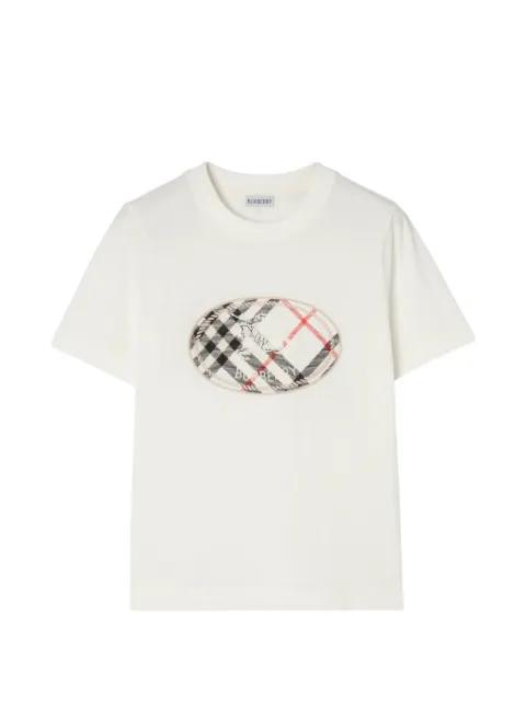 Check Knight-stamp cotton T-shirt by BURBERRY