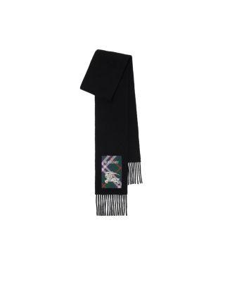 Check Label Cashmere Scarf by BURBERRY