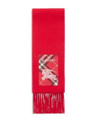 Check Label Cashmere Scarf by BURBERRY
