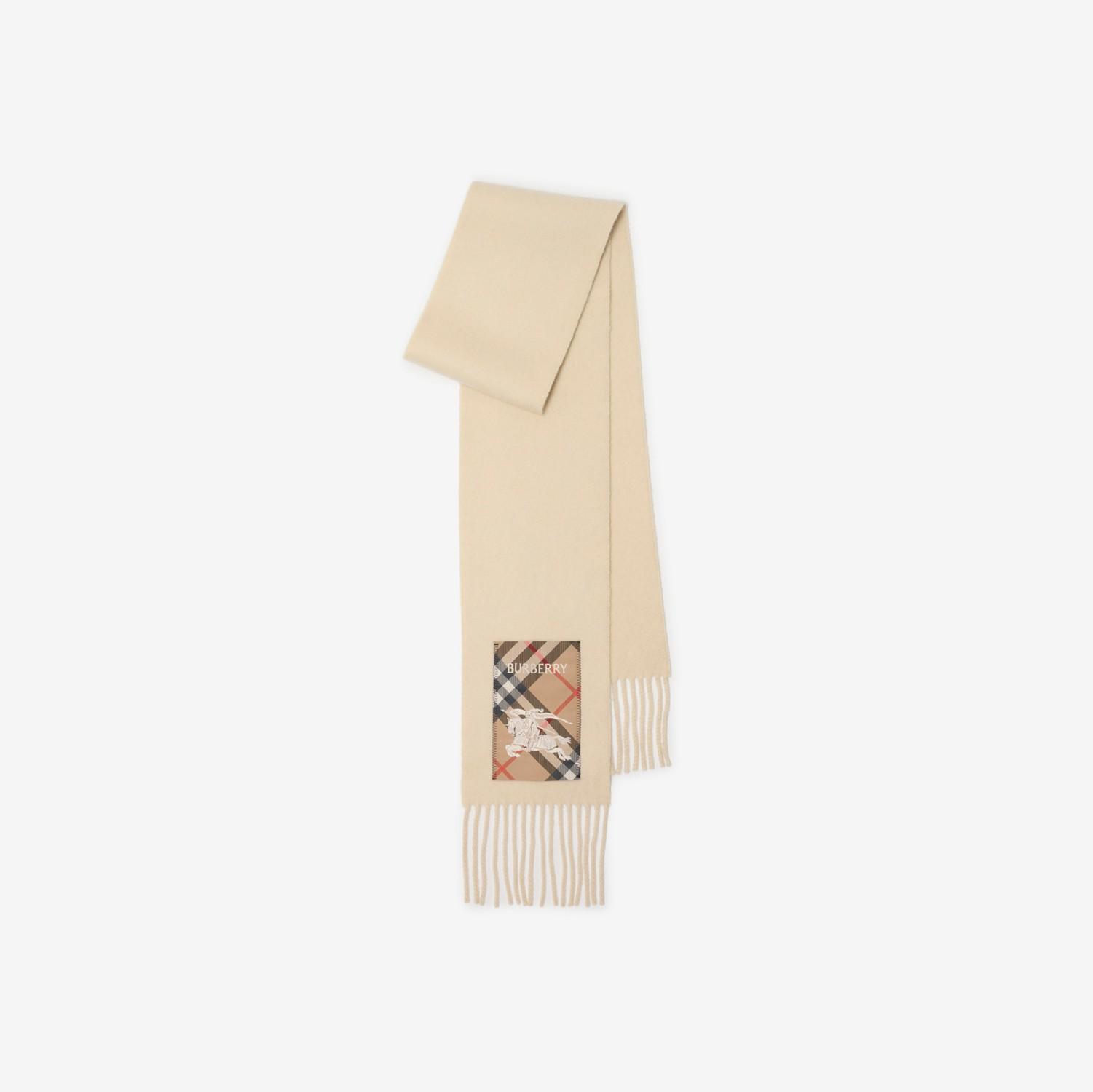 Check Label Cashmere Scarf by BURBERRY