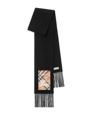 Check Label Cashmere Scarf by BURBERRY