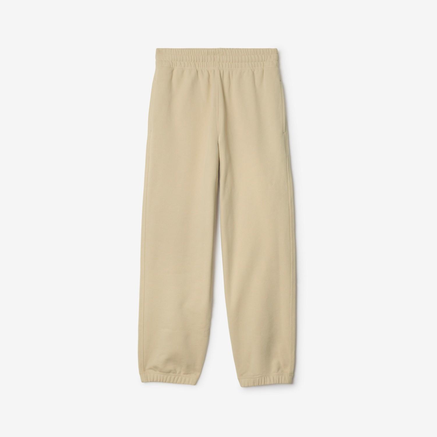Check Label Cotton Jogging Pants by BURBERRY