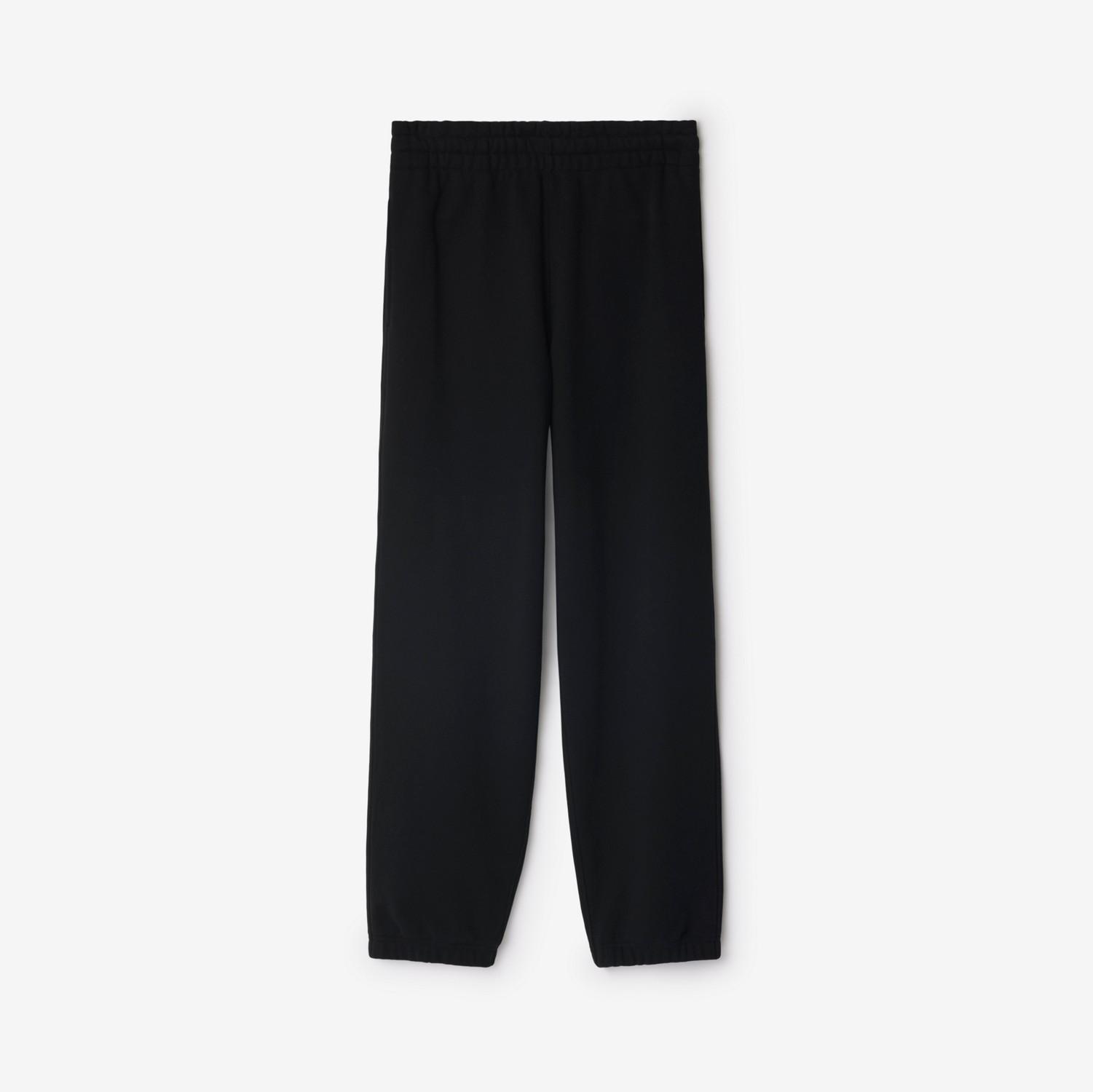Check Label Cotton Jogging Pants by BURBERRY