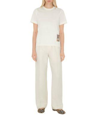 Check Label Cotton T-shirt by BURBERRY
