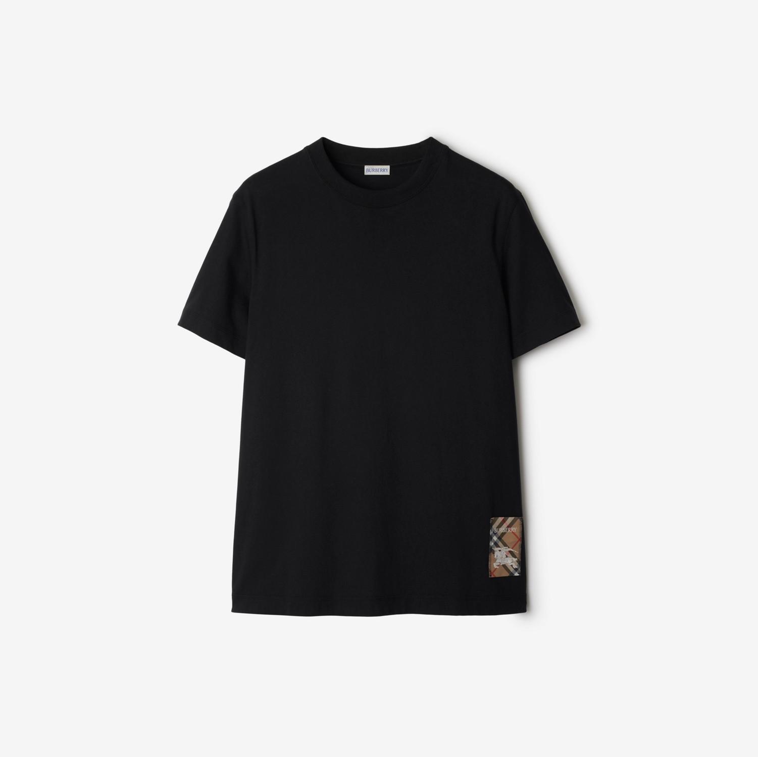Check Label Cotton T-shirt by BURBERRY