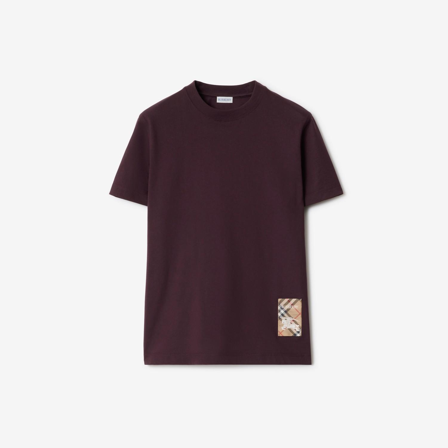 Check Label Cotton T-shirt by BURBERRY