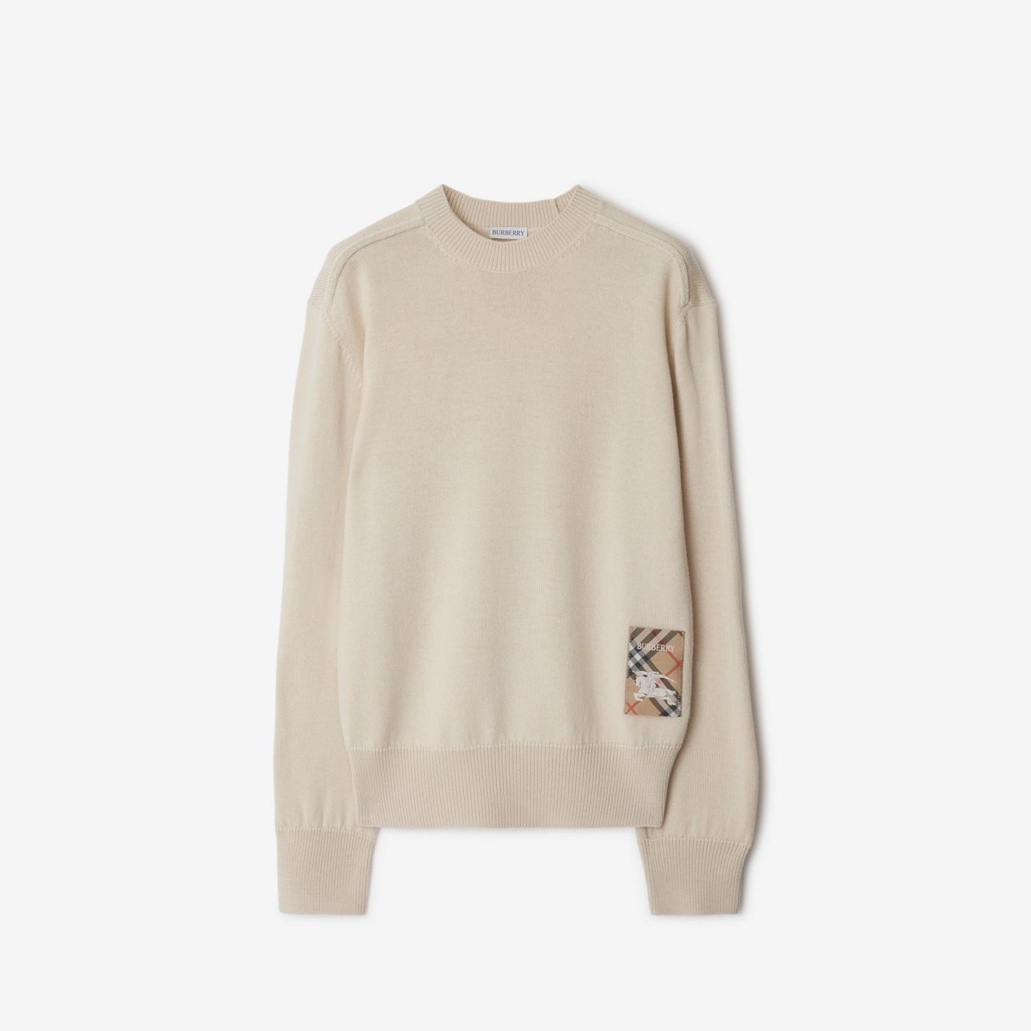 Check Label Wool Sweater by BURBERRY