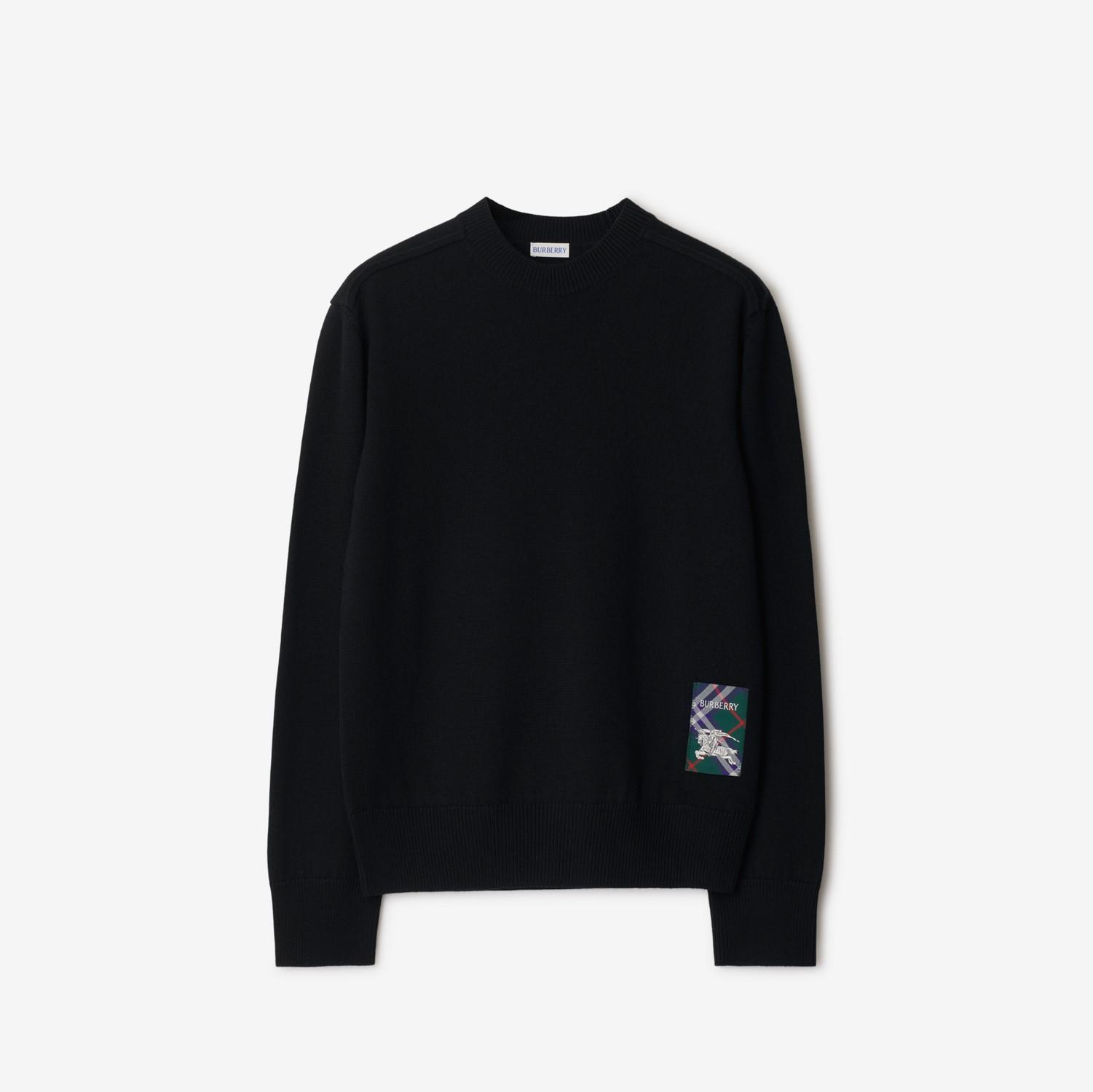 Check Label Wool Sweater by BURBERRY