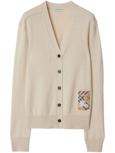 Check Label cardigan by BURBERRY