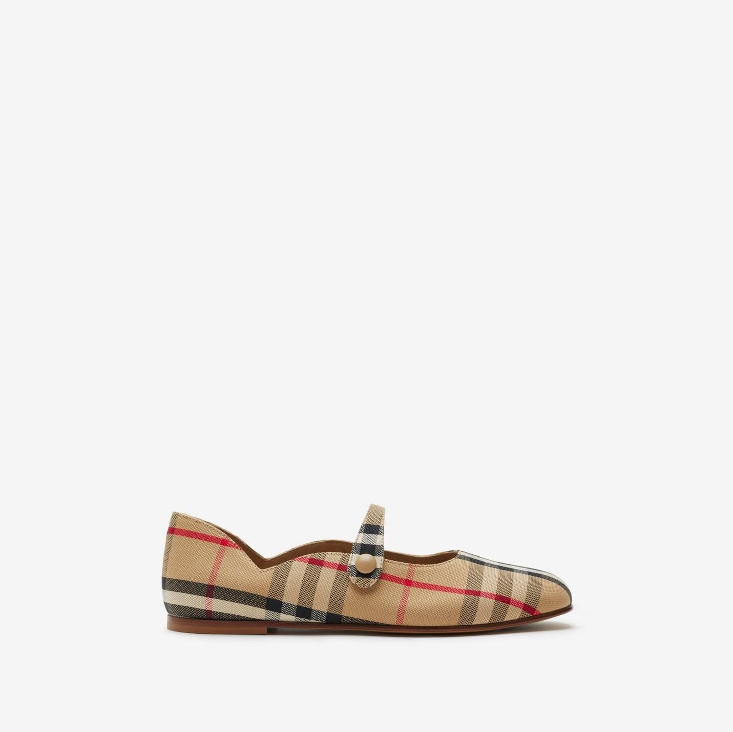 Check Mary Jane Flats by BURBERRY