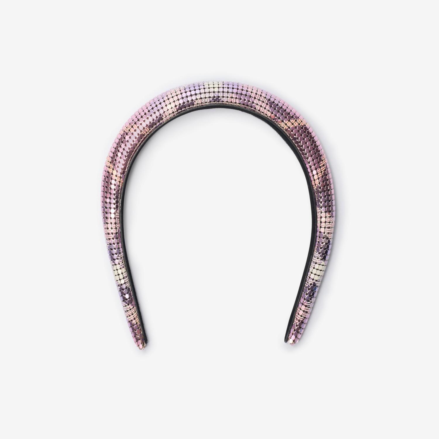 Check Mesh Headband by BURBERRY