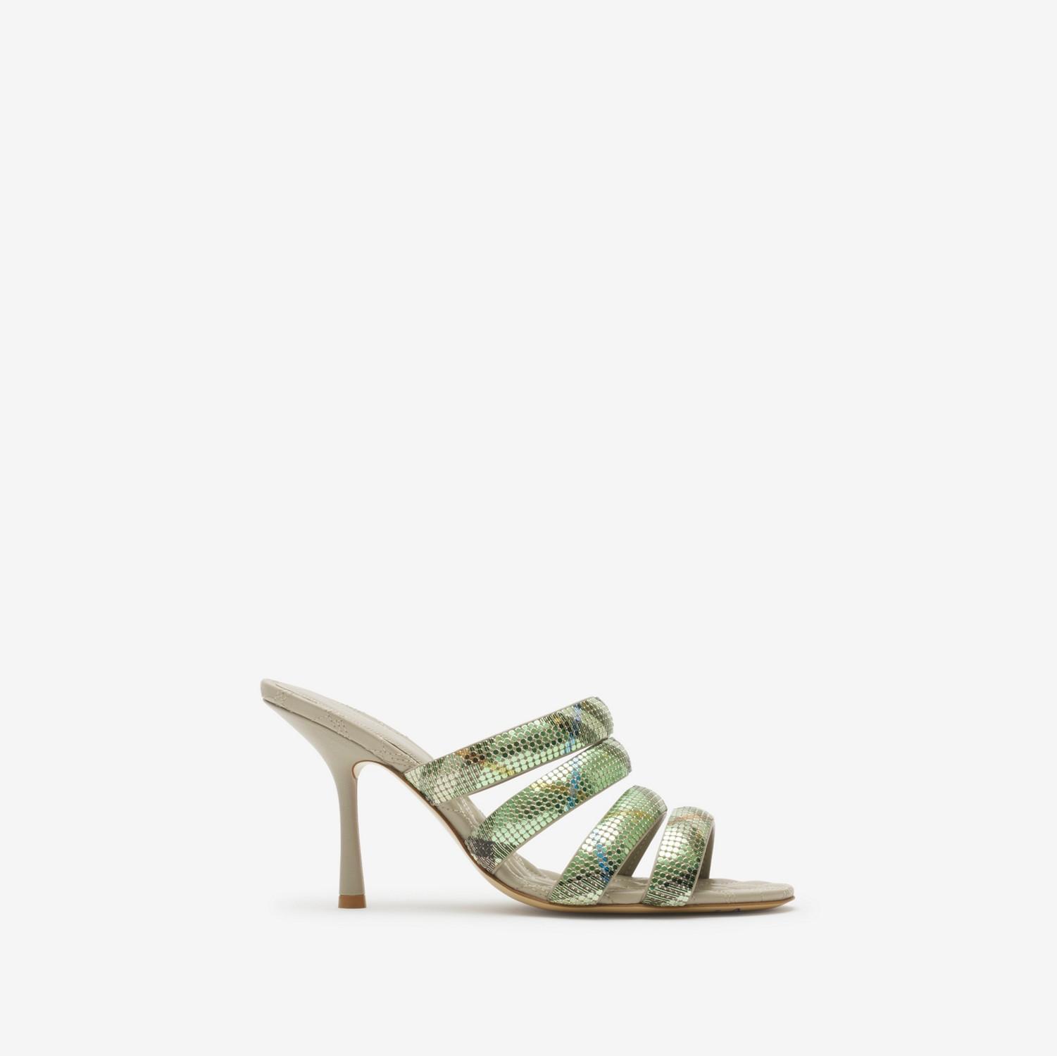 Check Mesh Mews Strap Mules​ by BURBERRY