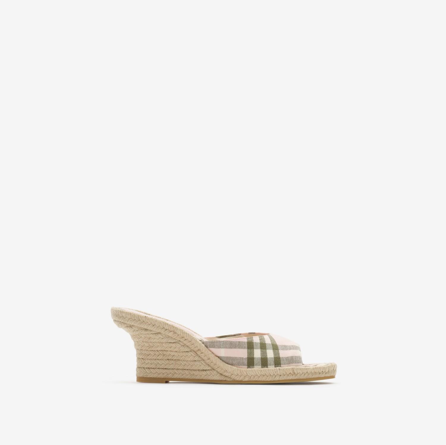 Check Mews Espadrille Mules​ by BURBERRY