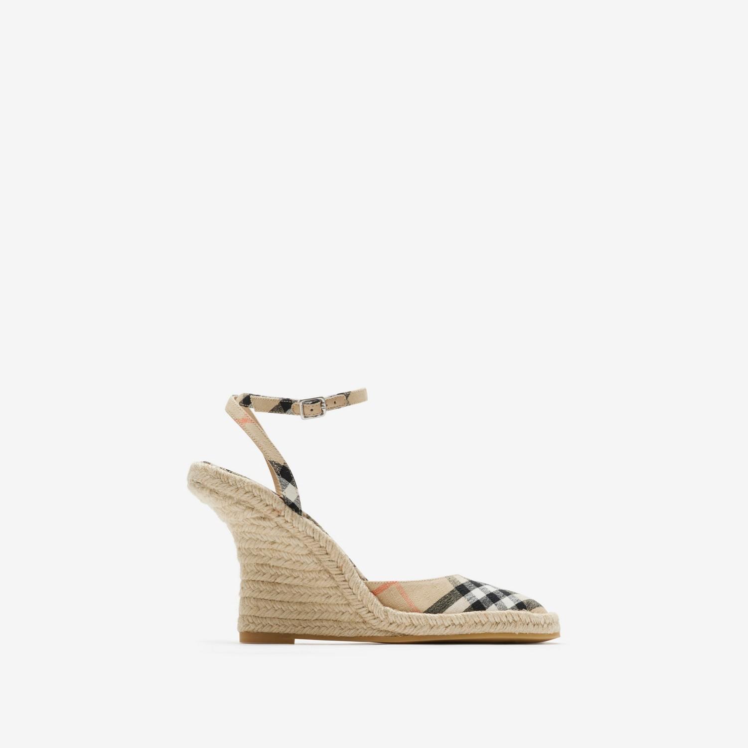 Check Mews Espadrille Pumps​ by BURBERRY