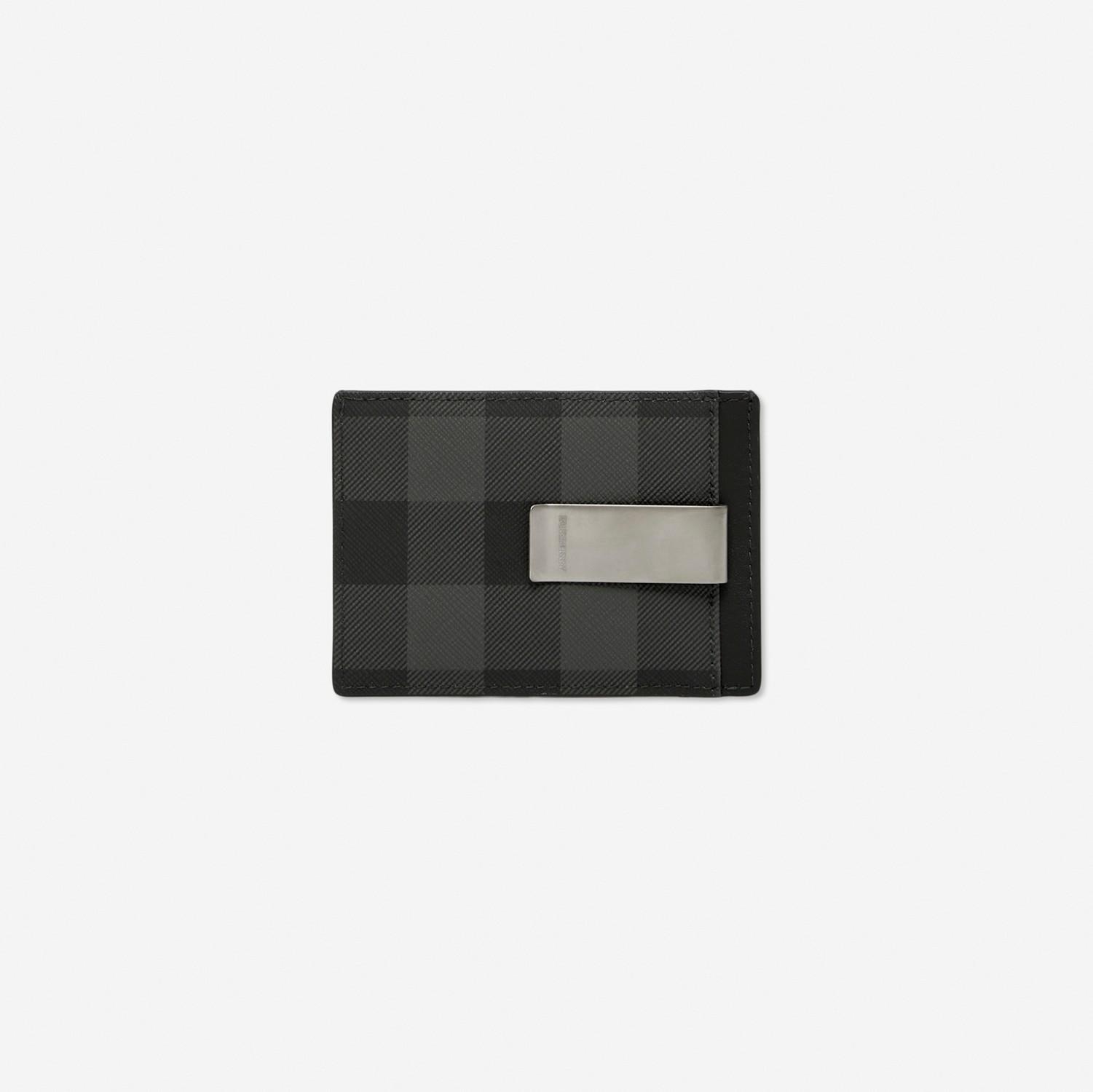 Check Money Clip Card Case by BURBERRY