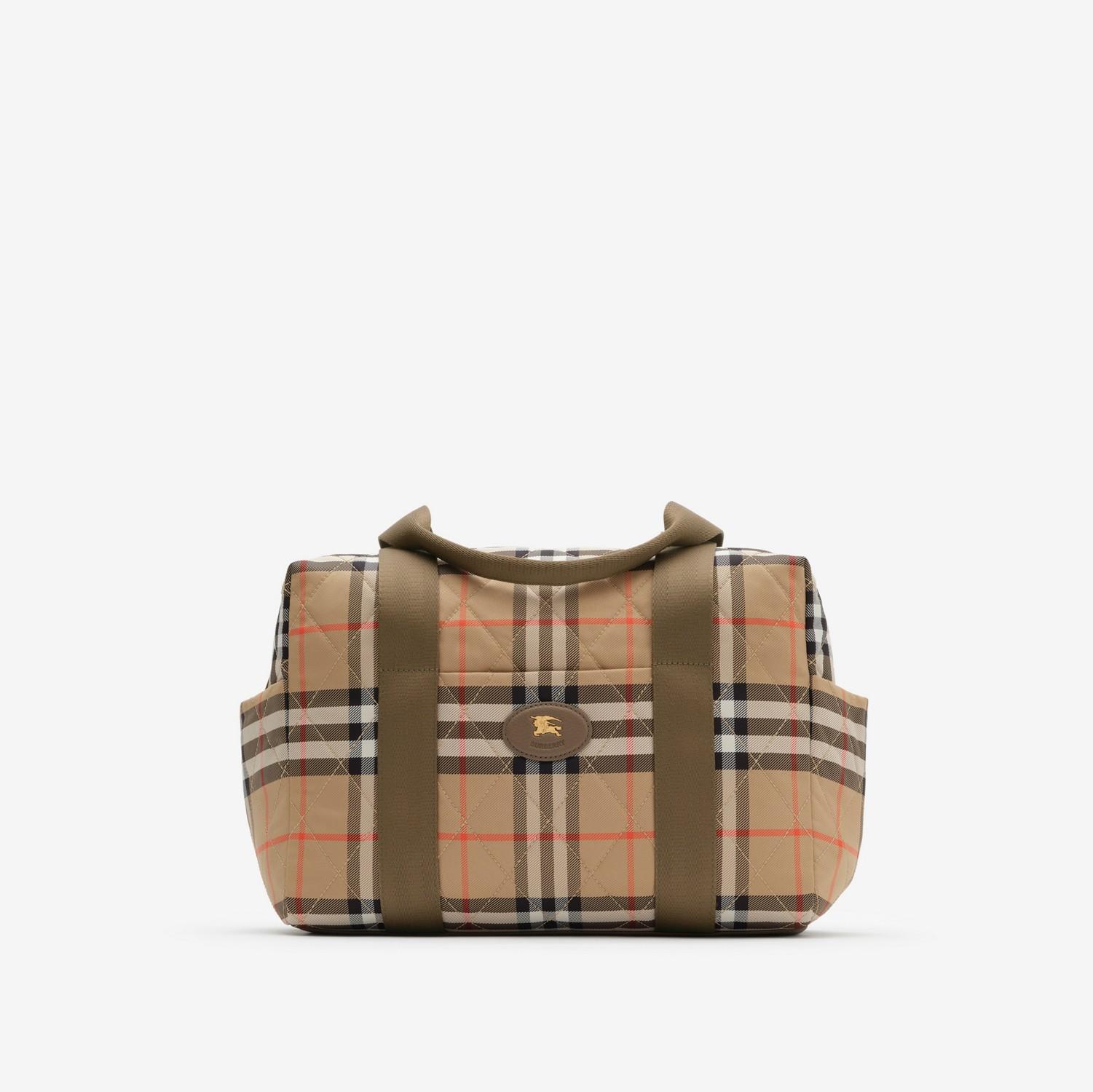 Check Nylon Baby Changing Bag by BURBERRY