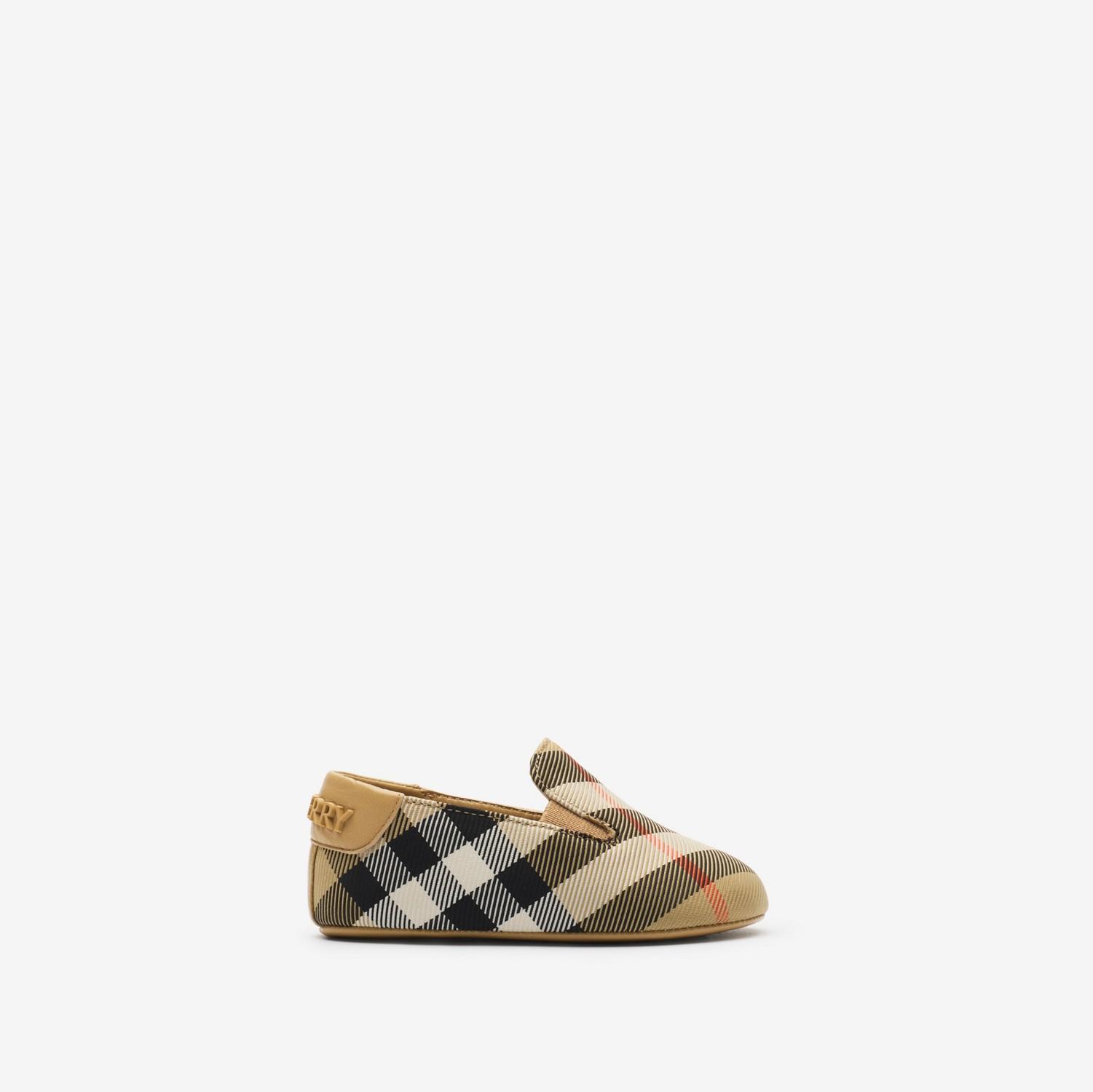 Check Nylon Blend Booties by BURBERRY