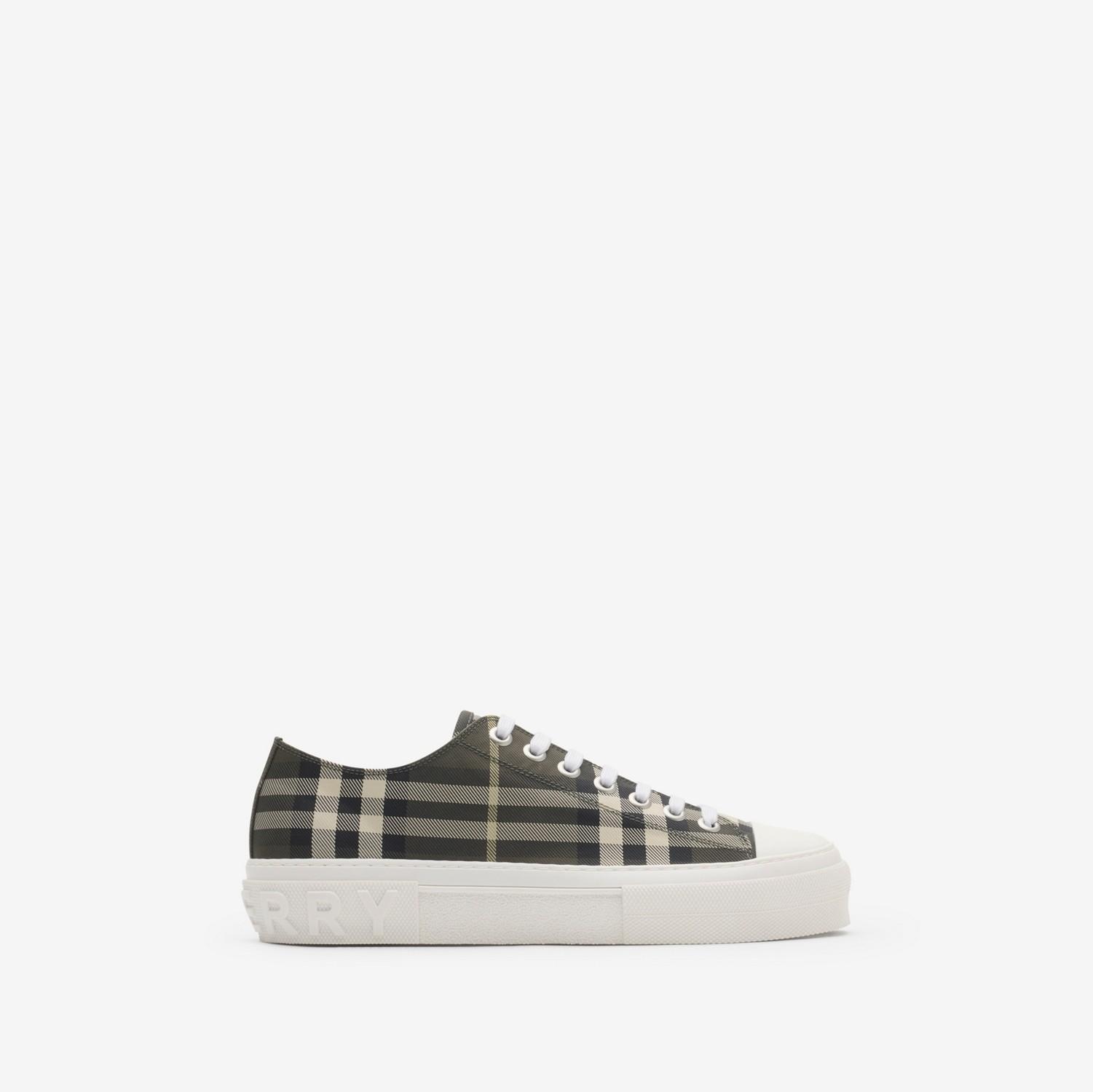 Check Nylon Blend Sneakers by BURBERRY