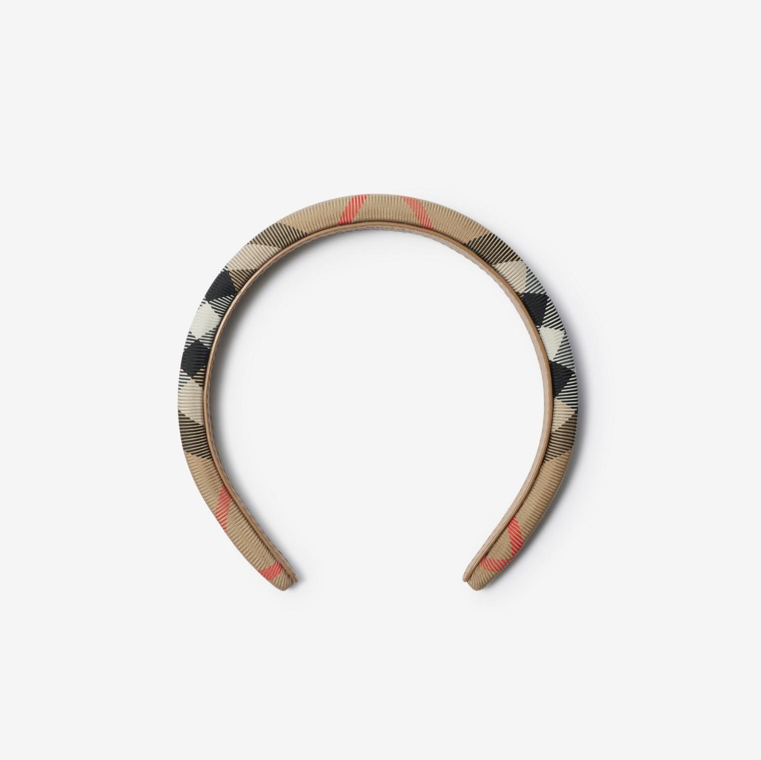 Check Nylon Headband by BURBERRY