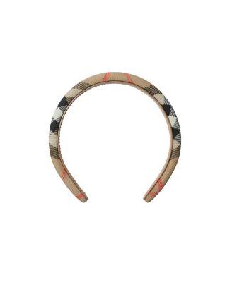 Check Nylon Headband by BURBERRY