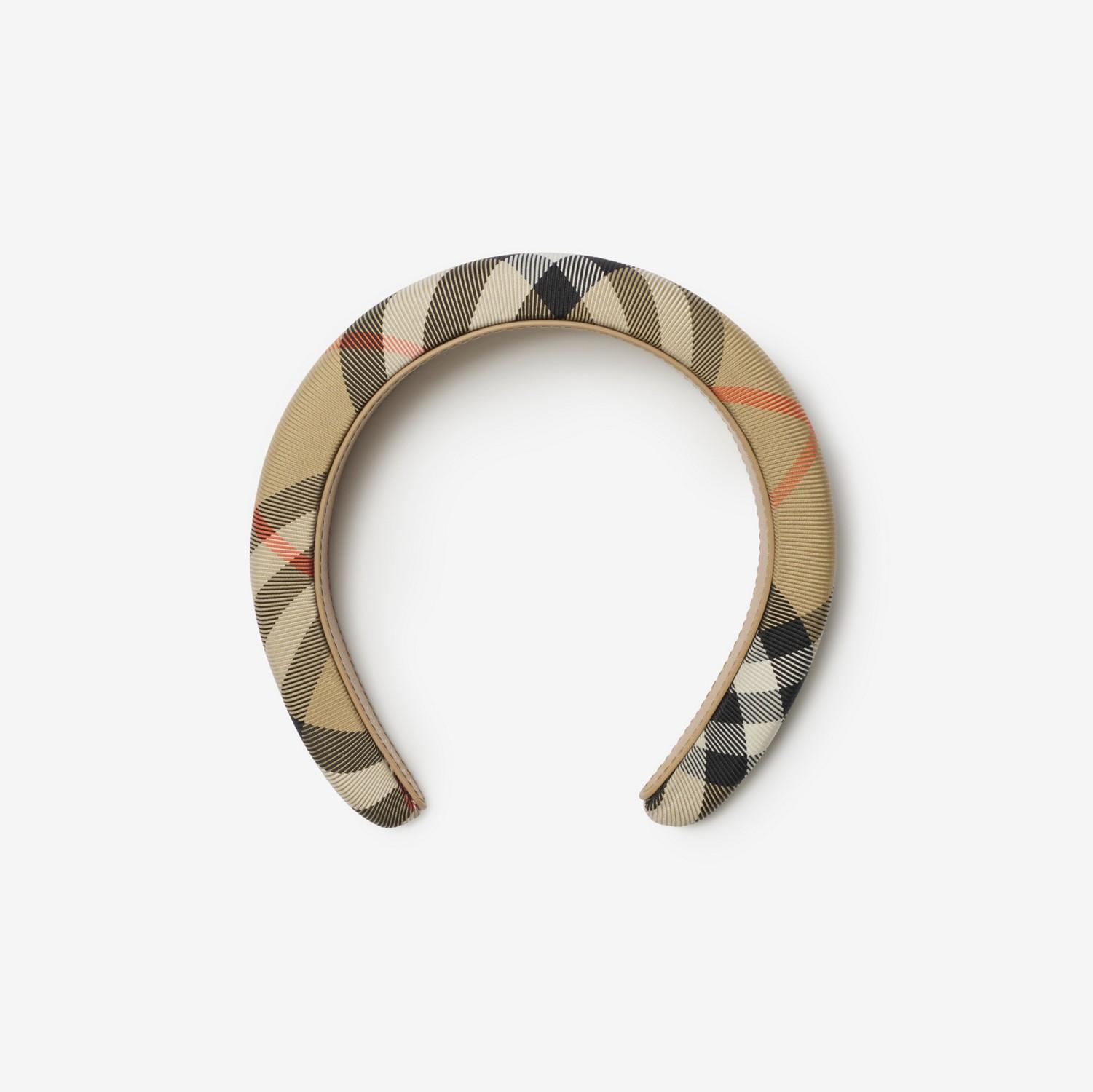 Check Nylon Headband by BURBERRY