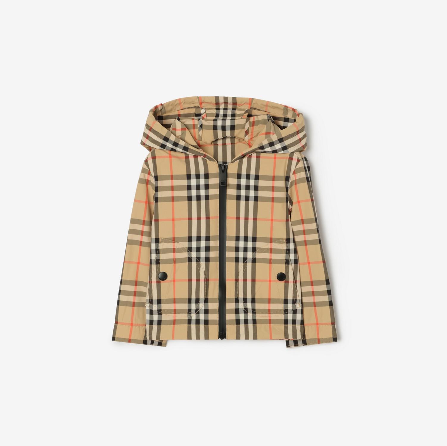 Check Nylon Hooded Jacket by BURBERRY