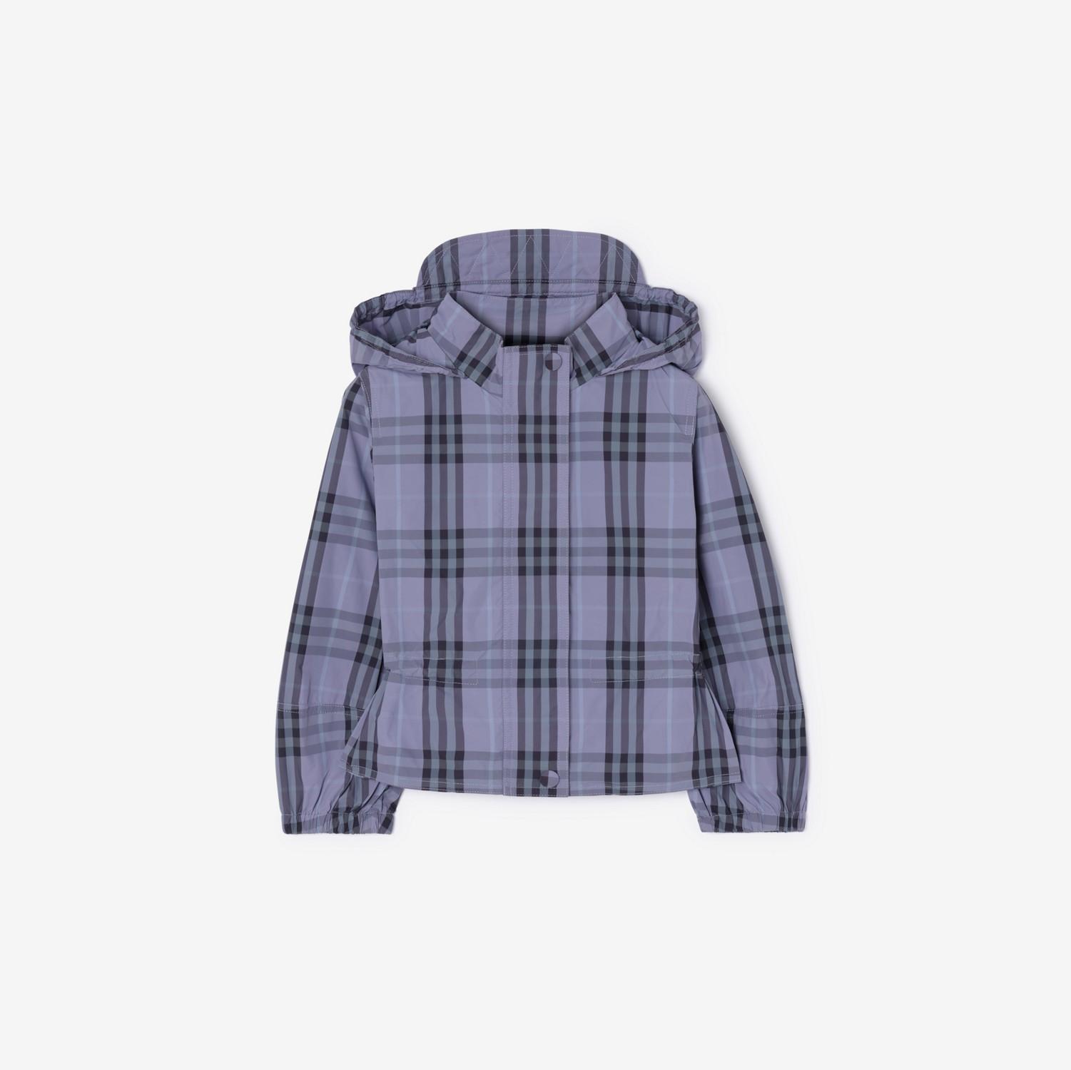 Check Nylon Hooded Jacket by BURBERRY