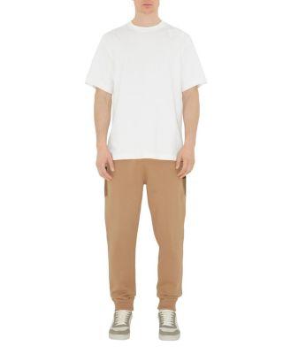 Check Panel Cotton Blend Jogging Pants by BURBERRY
