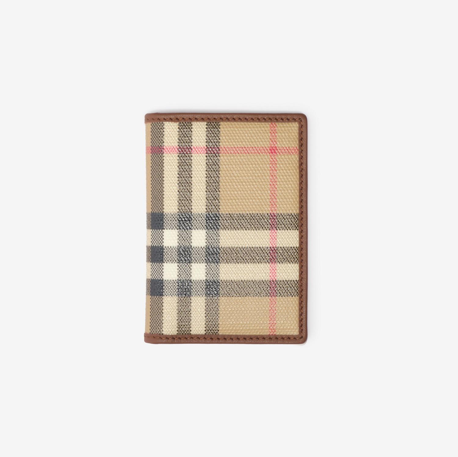 Check Passport Holder by BURBERRY