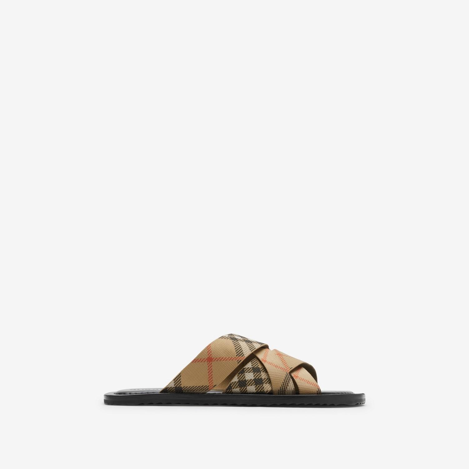Check Pavilion Slides​ by BURBERRY