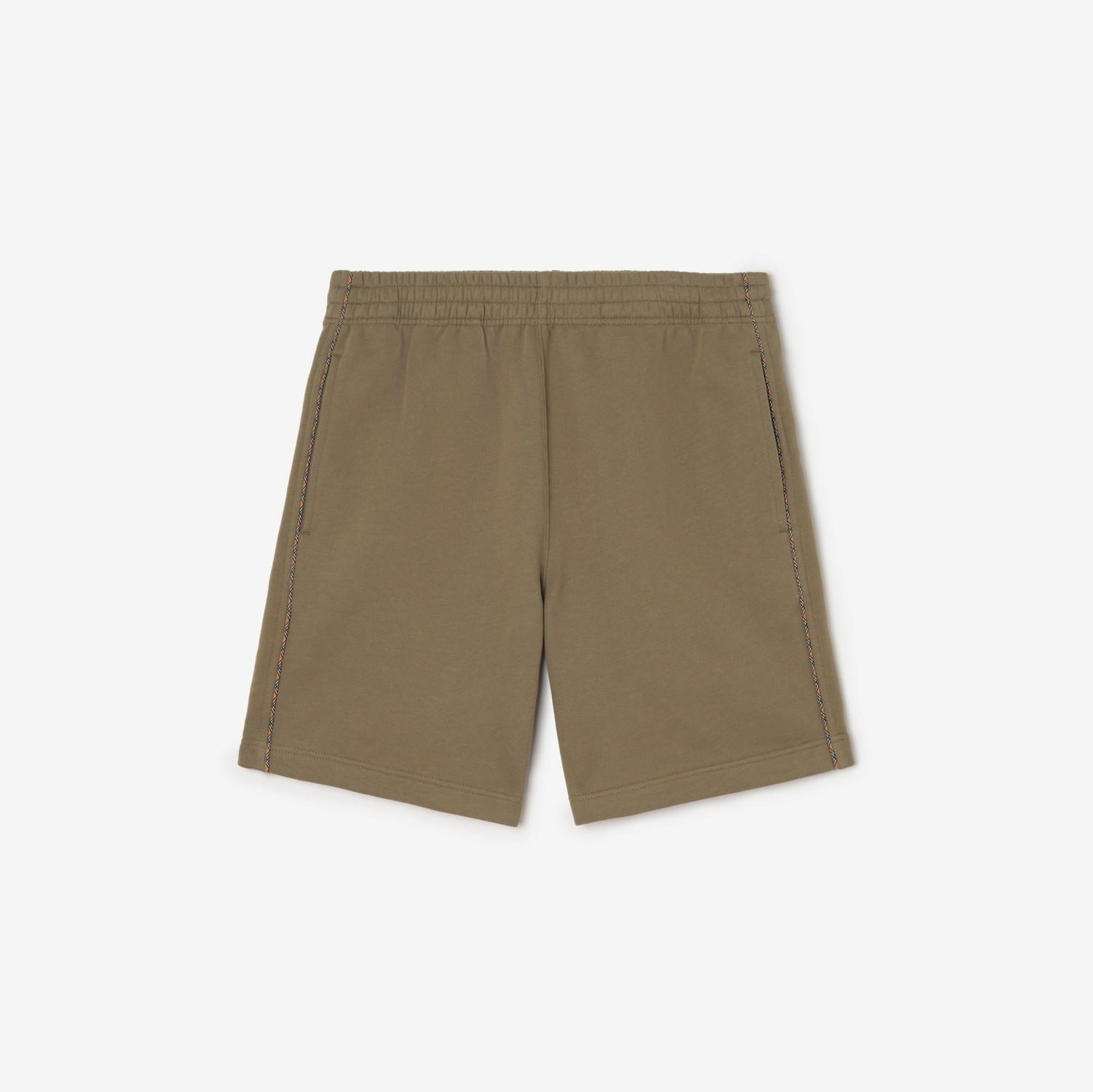 Check Piping Cotton Shorts by BURBERRY