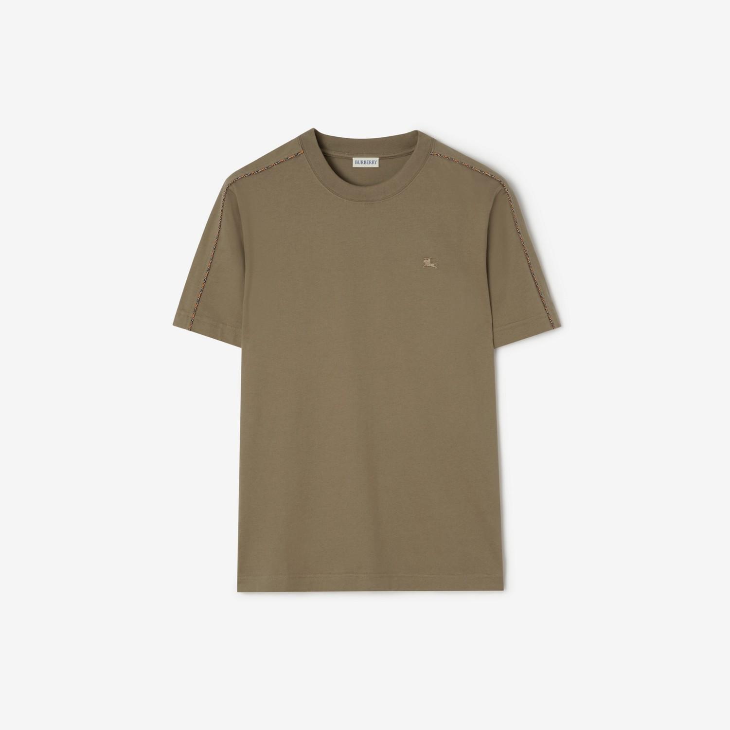 Check Piping Cotton T-shirt by BURBERRY
