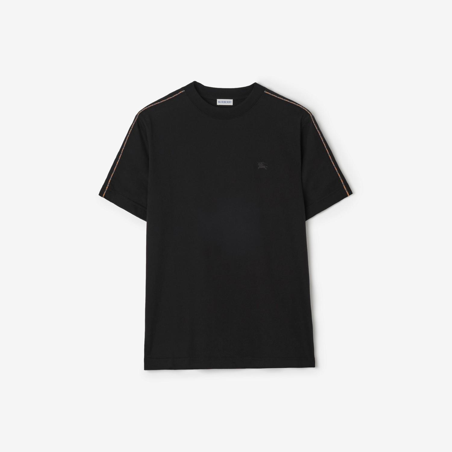 Check Piping Cotton T-shirt by BURBERRY