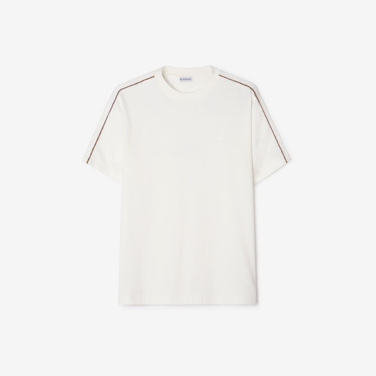 Check Piping Cotton T-shirt by BURBERRY