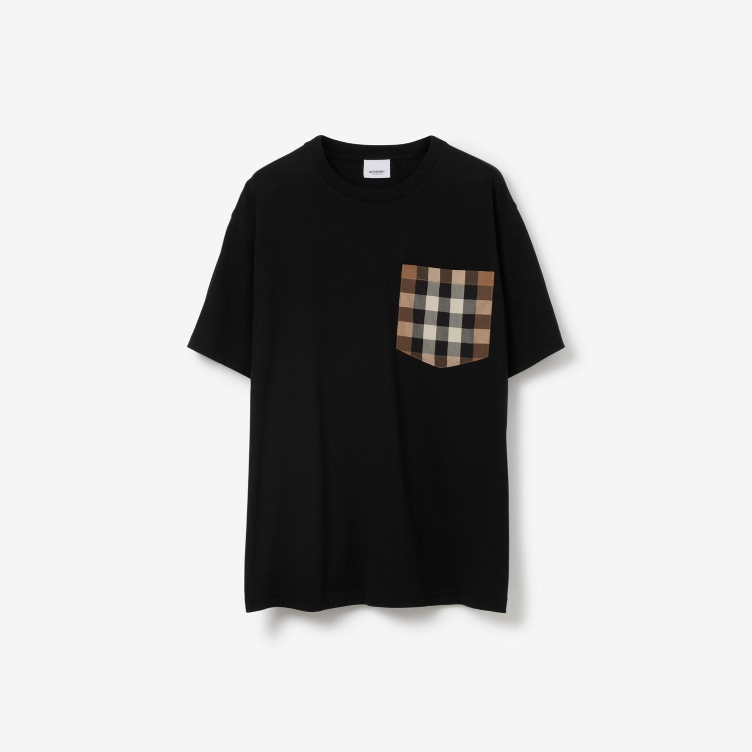 Check Pocket Cotton T-shirt by BURBERRY