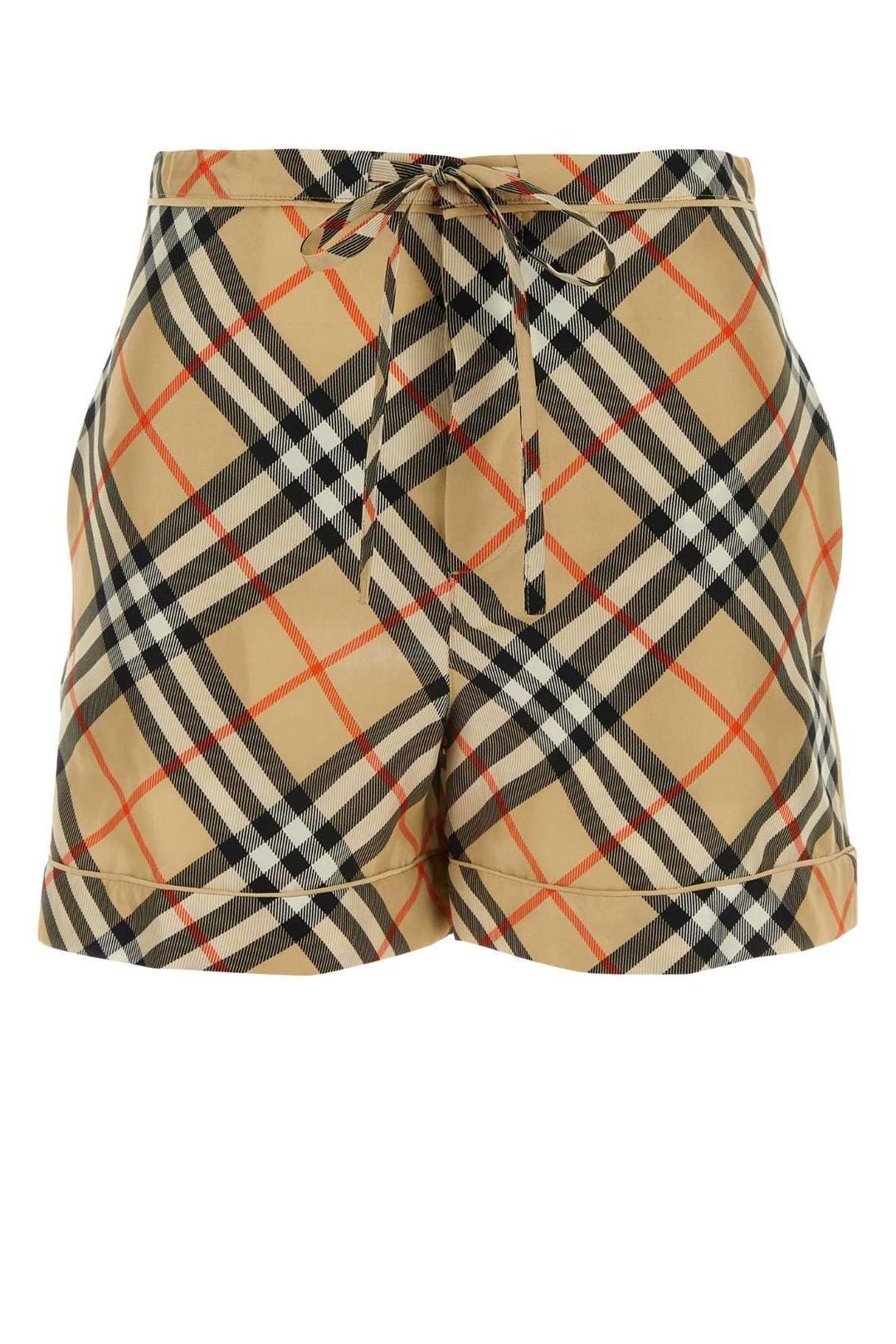 Check Print Drawstring Shorts by BURBERRY