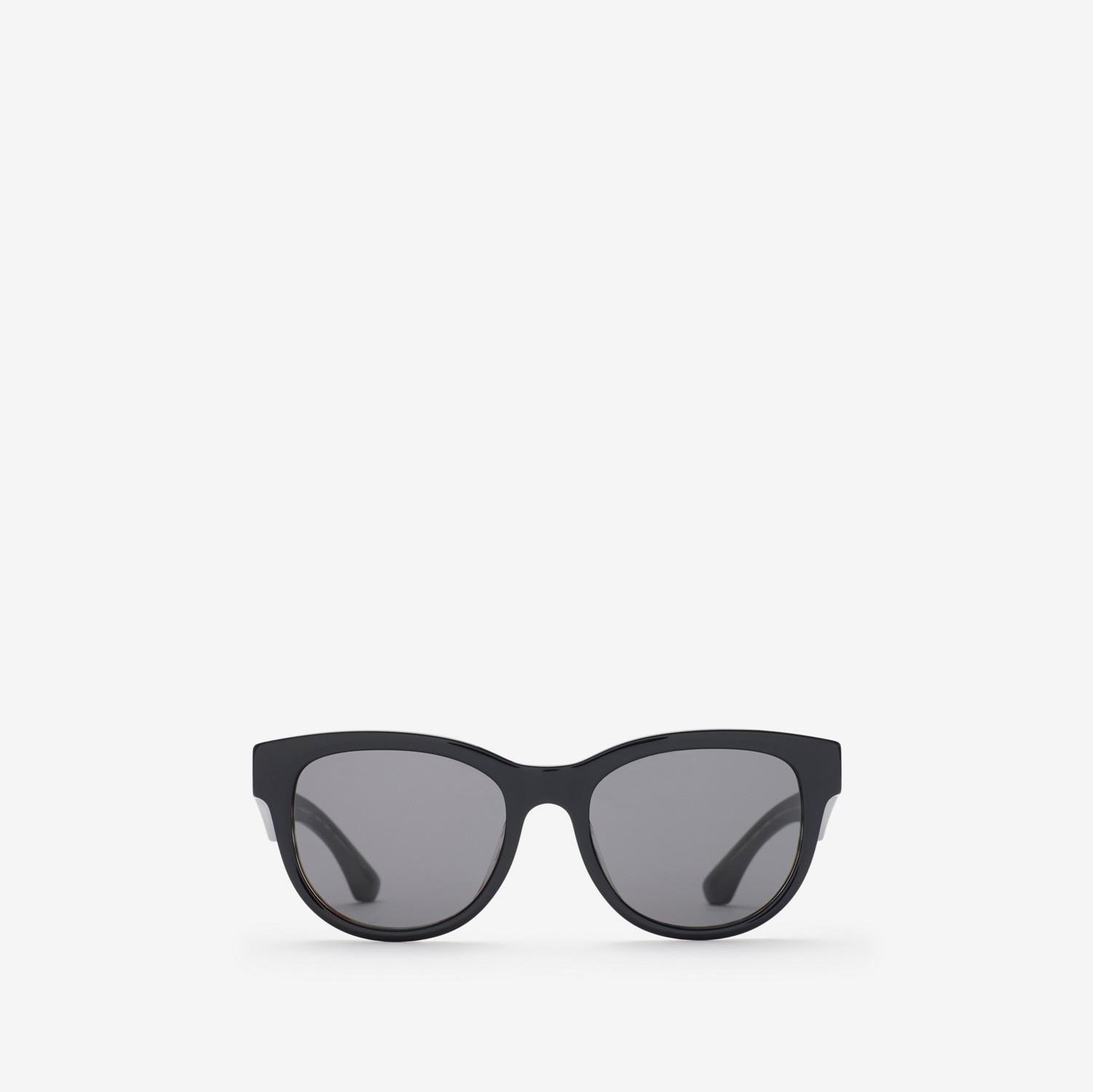 Check Round Sunglasses by BURBERRY