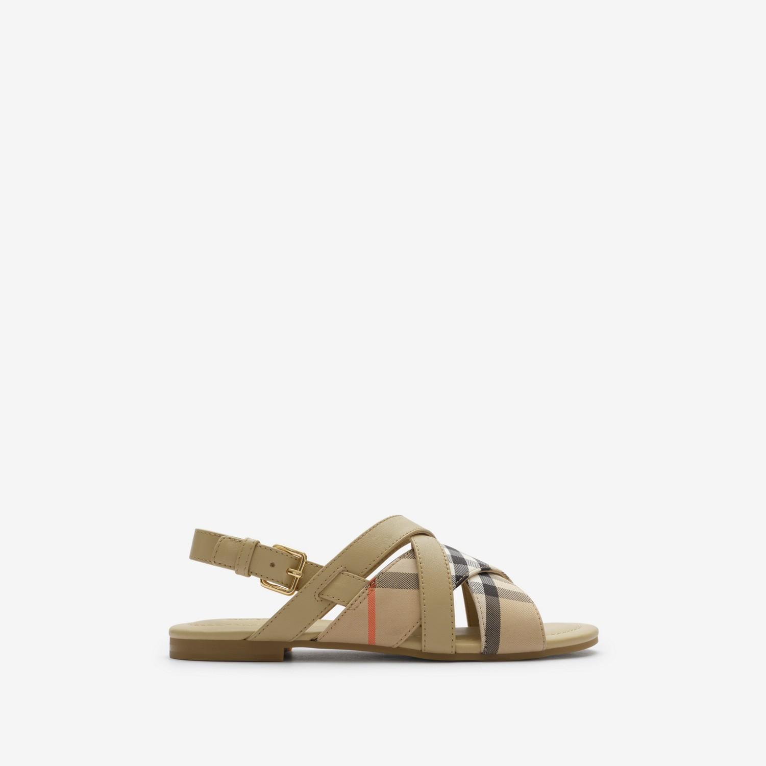 Check Sandals by BURBERRY