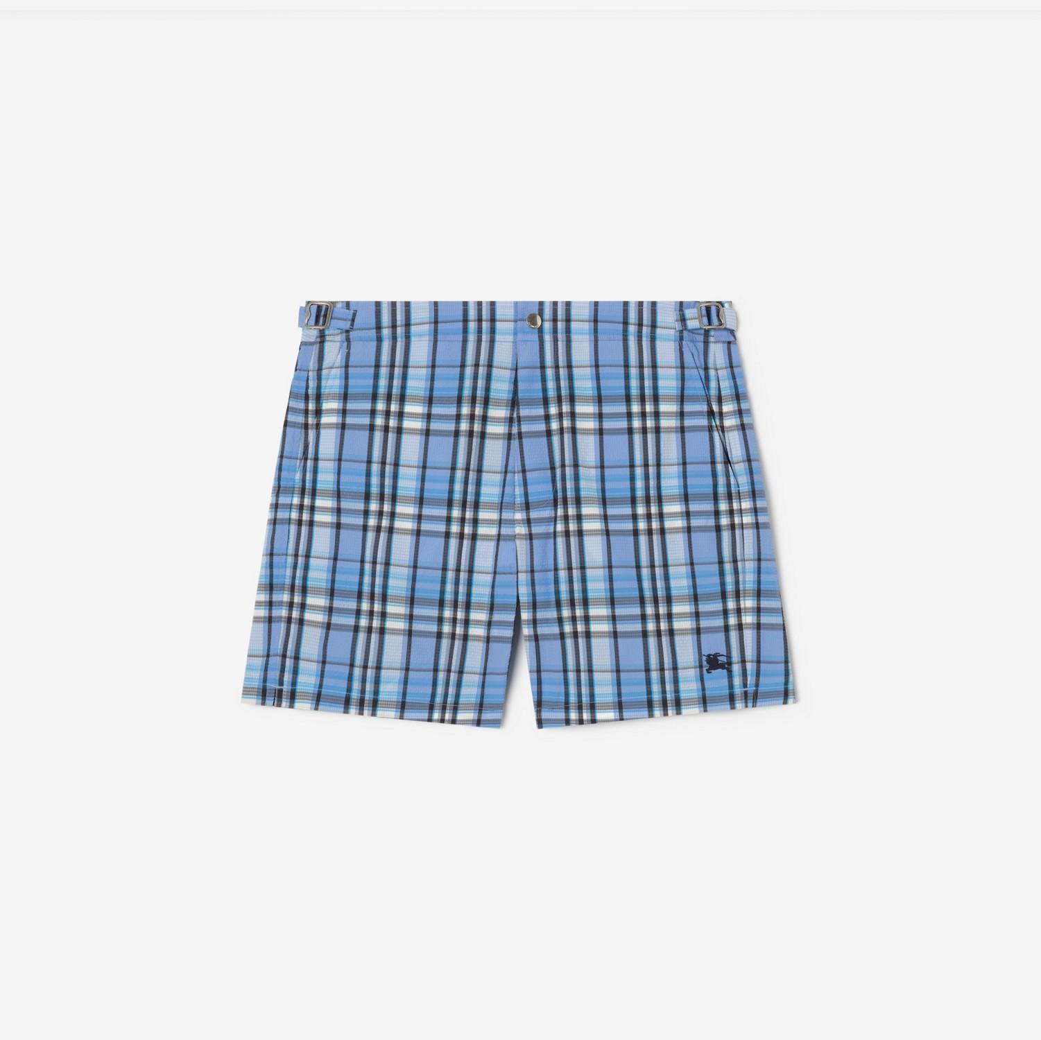 Check Seersucker Swim Shorts by BURBERRY