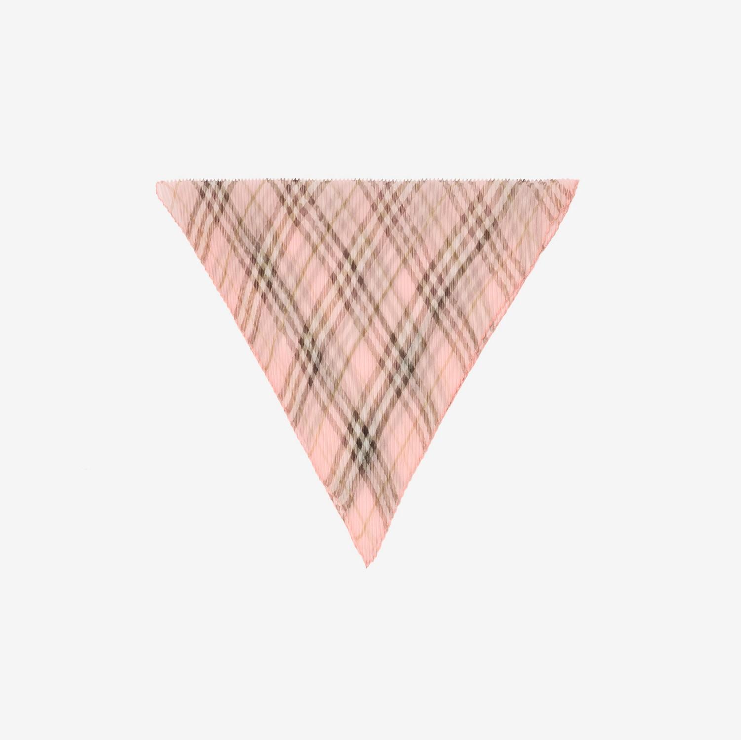 Check Silk Chiffon Scarf by BURBERRY