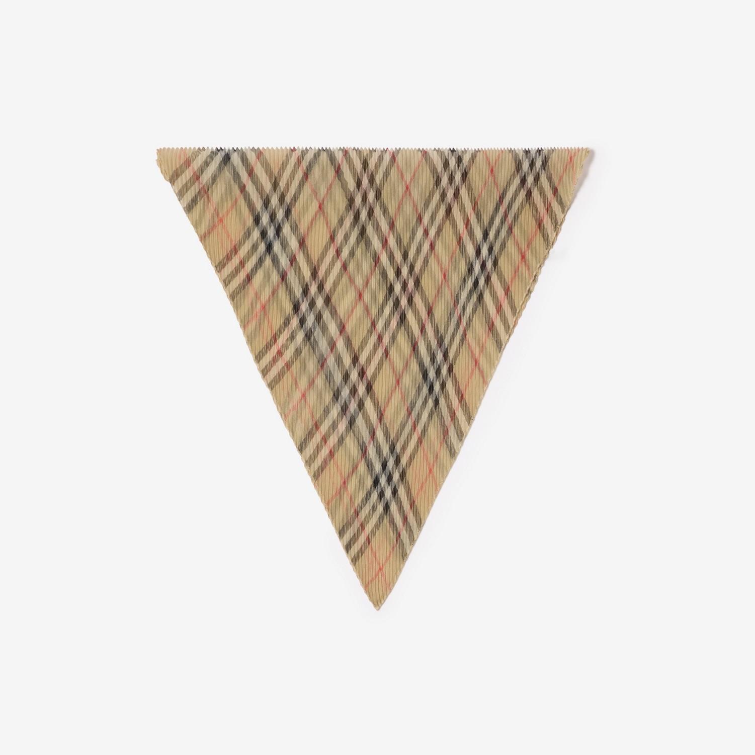 Check Silk Chiffon Scarf by BURBERRY