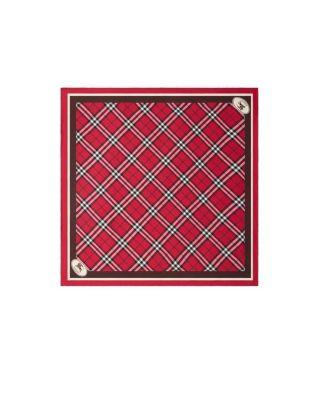 Check Silk Scarf by BURBERRY