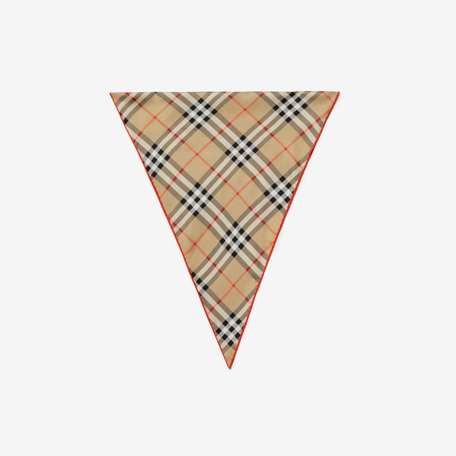 Check Silk Scarf by BURBERRY