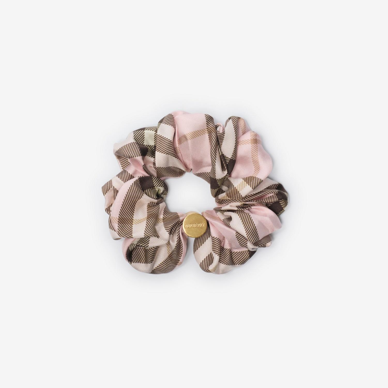 Check Silk Scrunchie by BURBERRY