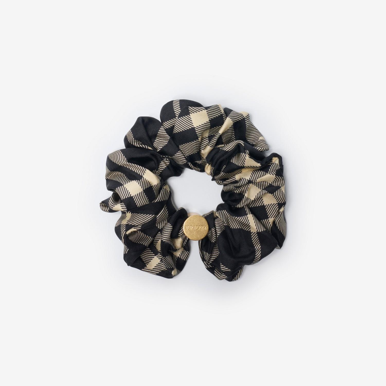 Check Silk Scrunchie by BURBERRY