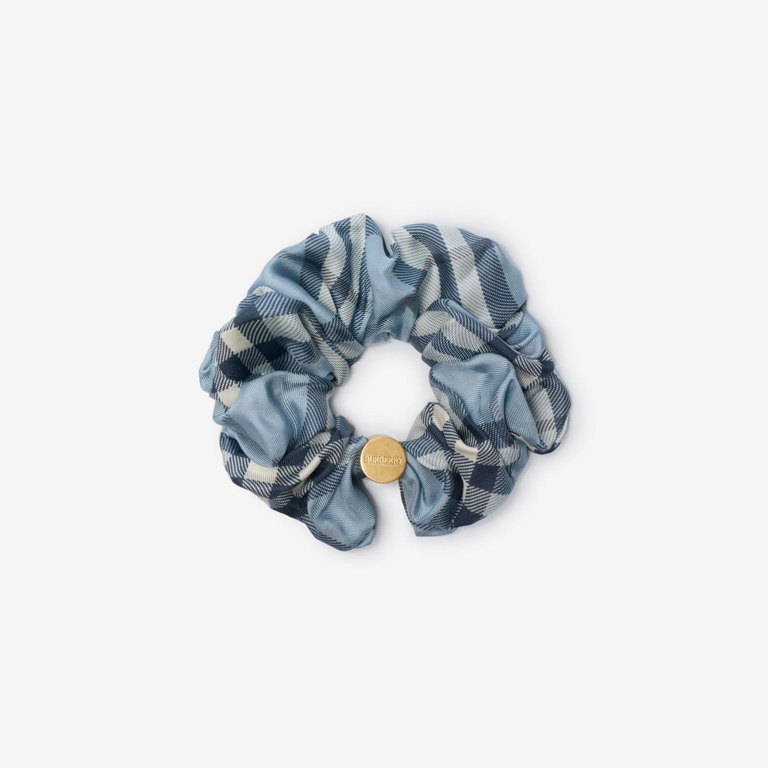 Check Silk Scrunchie by BURBERRY